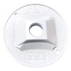 Sigma 14381WH Weatherproof 1/2" 1 Hole Round Lamp Holder Cover, White view 1