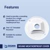 Sigma 14381WH Weatherproof 1/2" 1 Hole Round Lamp Holder Cover, White view 2