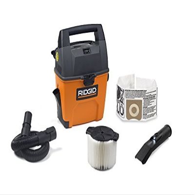 RIDGID Portable Wet Dry Vacuum Cleaner - 3-Gallon, 3.5 Peak HP Auto Vacuum for Car, Garage or In-Home Use
