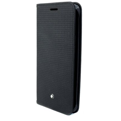 Genuine Original Official Montblanc 115112 Extreme Hard Back Cover Black Leather Case For Samsung Galaxy S6 Edge+ Plus SM-G928
