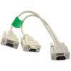 SF Cable: DB9 Male to 2 Female Serial Rs232 Splitter Cable 12 Inches view 2