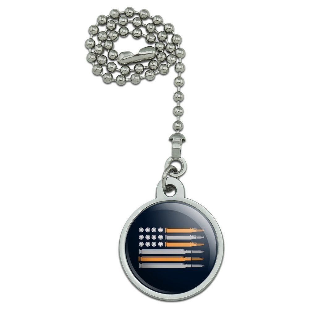 American Flag Bullets Guns USA Second 2nd Amendment Ceiling Fan and Light