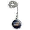 American Flag Bullets Guns USA Second 2nd Amendment Ceiling Fan and Light view 1