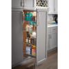 12" Wide x 63" High Chrome Wire Pantry Pullout with Heavy Duty Soft-close view 1