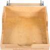 Hardware Resources ROVHB18-WB Preassembled Vanity High Back Rollout Shelf System, White Birch view 1