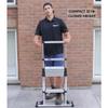 Telesteps 12ES Telescoping A-Frame Ladder 8 ft Height, 12 ft Reach | Type 1AA 375 lb Rated | Compact Folding Aluminum Ladder with Stair Offset, Safety Locks & Wide Stabilizer view 2
