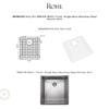 Rohl WSGRSS1718SS Forze 16-1/8" L x 17-5/16" W Stainless Steel Basin Rack with Rubber Feet Stainless Steel view 2