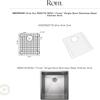 Rohl WSGRSS1718SS Forze 16-1/8" L x 17-5/16" W Stainless Steel Basin Rack with Rubber Feet Stainless Steel view 3