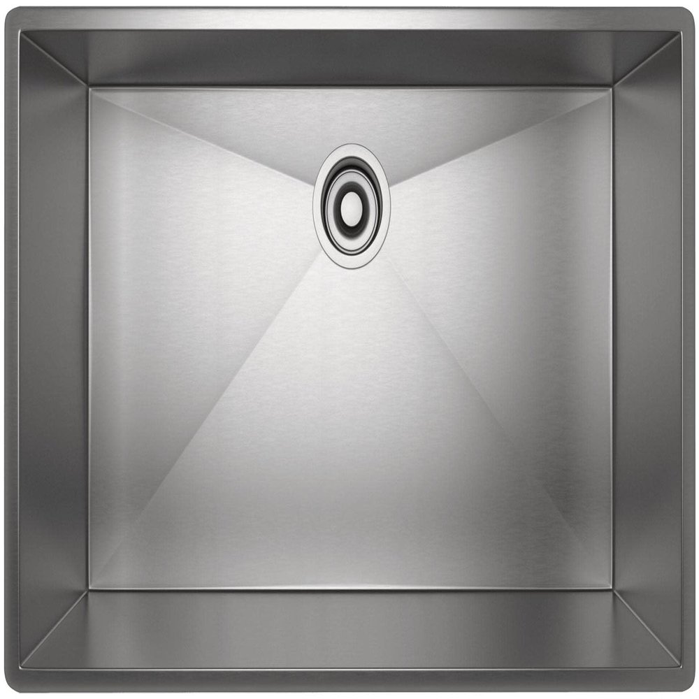 Rohl RSS3018SB 30-Inch Kitchen Sink with Tangent Edge, Brushed