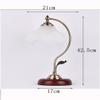 LIN XIAO HAO mayu Desk Lamp with Switch E27 Bedside Bedroom Lamp Simple Fashion Eye Care Study Wood & Glass Shade Table Lamp view 2
