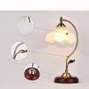LIN XIAO HAO mayu Desk Lamp with Switch E27 Bedside Bedroom Lamp Simple Fashion Eye Care Study Wood & Glass Shade Table Lamp view 3