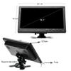 Hikity 10.1 Inch Small HDMI Monitor Portable CCTV 1280x600 view 2