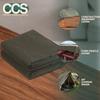 White Canvas Tarpaulin - Water and Mildew Resistant (10 feet x 12 feet) view 2
