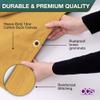 CCS Waterproof Canvas Tarp Cover Heavy Duty Duck Cloth, Waxed Canvas Tarpaulin with Rustproof Brass Grommets for Camping, Construction, Equipment & Outdoor Use (Gold, 10x12 Ft) view 2