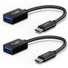 Syntech USB C to USB Adapter, 2 Pack USB C to USB 3, Type C to A, Thunderbolt 3 to USB Female Adapter OTG Cable Compatible with iPhone 17/Air/16/15 Pro Max, iPad mini 6, MacBook Pro, Air and More view 1