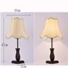 LIN XIAO HAO mayu Desk Lamp with Switch E27 Bedside Bedroom Lamp Simple Fashion Eye Care Study Wood & Cloth Shade Small Table Lamp view 2