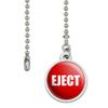 GRAPHICS & MORE Red Eject Button Design Funny Ceiling Fan and Light Pull Chain view 2