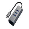 Satechi USB C Hub Adapter, USB C Adapter with 3 USB-A 3.0 Ports and Ethernet Port, for MacBook Air/Pro M5/M4, Dell, HP, Surface, Lenovo, iPad, iPhone 17 - Space Gray view 3