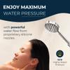 HammerHead Showers Solid Metal Handheld Shower Head with Hose and Brass Holder - CHROME - 2.5 GPM High Pressure Shower Heads with Adjustable Shower Wand Bracket - 6ft Flexible Extension view 2