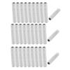 uxcell Lamp Pipe Nipple, M6 Thread 35mm Length Hollow Lamps Repair Part Hardware for Lamp Lights, Zinc Plated Silver Tone, Pack of 30 view 1