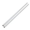 uxcell Lamp Pipe Nipple, M10 Thread 380mm Length Hollow Lamps Repair Part Hardware for Lamp Lights, Zinc Plated Silver Tone, Pack of 2 view 1