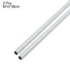 uxcell Lamp Pipe Nipple, M10 Thread 380mm Length Hollow Lamps Repair Part Hardware for Lamp Lights, Zinc Plated Silver Tone, Pack of 2 view 2