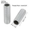 uxcell Lamp Pipe Nipple, M10 Thread 30mm Length Hollow Lamps Repair Part Hardware for Lamp Lights, Zinc Plated Silver Tone, Pack of 30 view 2