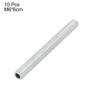 uxcell Lamp Pipe Nipple, M6 Thread 60mm Length Hollow Lamps Repair Part Hardware for Lamp Lights, Zinc Plated Silver Tone, Pack of 10 view 2