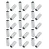 uxcell Lamp Pipe Nipple, M10 Thread 25mm Length Hollow Lamps Repair Part Hardware for Lamp Lights, Zinc Plated Silver Tone, Pack of 30 view 1