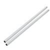 uxcell Lamp Pipe Nipple, M10 Thread 310mm Length Hollow Lamps Repair Part Hardware for Lamp Lights, Zinc Plated Silver Tone, Pack of 2 view 1