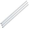 uxcell Lamp Pipe Nipple, M10 Thread 390mm Length Hollow Lamps Repair Part Hardware for Lamp Lights, Zinc Plated Silver Tone, Pack of 3 view 1
