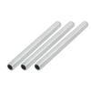 uxcell Lamp Pipe Nipple, M12 Thread 140mm Length Hollow Lamps Repair Part Hardware for Lamp Lights, Zinc Alloy Silver Tone, Pack of 3 view 1