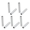 uxcell Lamp Pipe Nipple, M12 Thread 65mm Length Hollow Lamps Repair Part Hardware for Lamp Lights, Zinc Alloy Silver Tone, Pack of 10 view 1