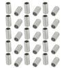 uxcell Lamp Pipe Nipple, M10 Thread 20mm Length Hollow Lamps Repair Part Hardware for Lamp Lights, Zinc Plated Silver Tone, Pack of 30 view 1
