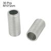 uxcell Lamp Pipe Nipple, M10 Thread 20mm Length Hollow Lamps Repair Part Hardware for Lamp Lights, Zinc Plated Silver Tone, Pack of 30 view 2
