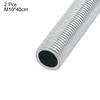 uxcell Lamp Pipe Nipple, M10 Thread 400mm Length Hollow Lamps Repair Part Hardware for Lamp Lights, Zinc Plated Silver Tone, Pack of 2 view 2