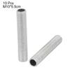 uxcell Lamp Pipe Nipple, M10 Thread 55mm Length Hollow Lamps Repair Part Hardware for Lamp Lights, Zinc Plated Silver Tone, Pack of 10 view 2