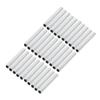 uxcell Lamp Pipe Nipple, M10 Thread 90mm Length Hollow Lamps Repair Part Hardware for Lamp Lights, Zinc Plated Silver Tone, Pack of 30 view 1
