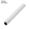 uxcell Lamp Pipe Nipple, M10 Thread 90mm Length Hollow Lamps Repair Part Hardware for Lamp Lights, Zinc Plated Silver Tone, Pack of 30 view 2