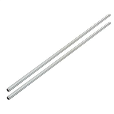 uxcell Pack of 2 Lamp Pipe Nipple M10 Thread 490mm L Hollow Silver Tone