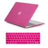 RYGOU Compatible with Old MacBook Pro 15 inch Hot Pink 2012 2011 2010 Release A1286 with DVD-ROM, 2 in 1 Bundle Exquisite Finish Plastic Hard Shell with Keyboard Cover for Mac Booker view 1