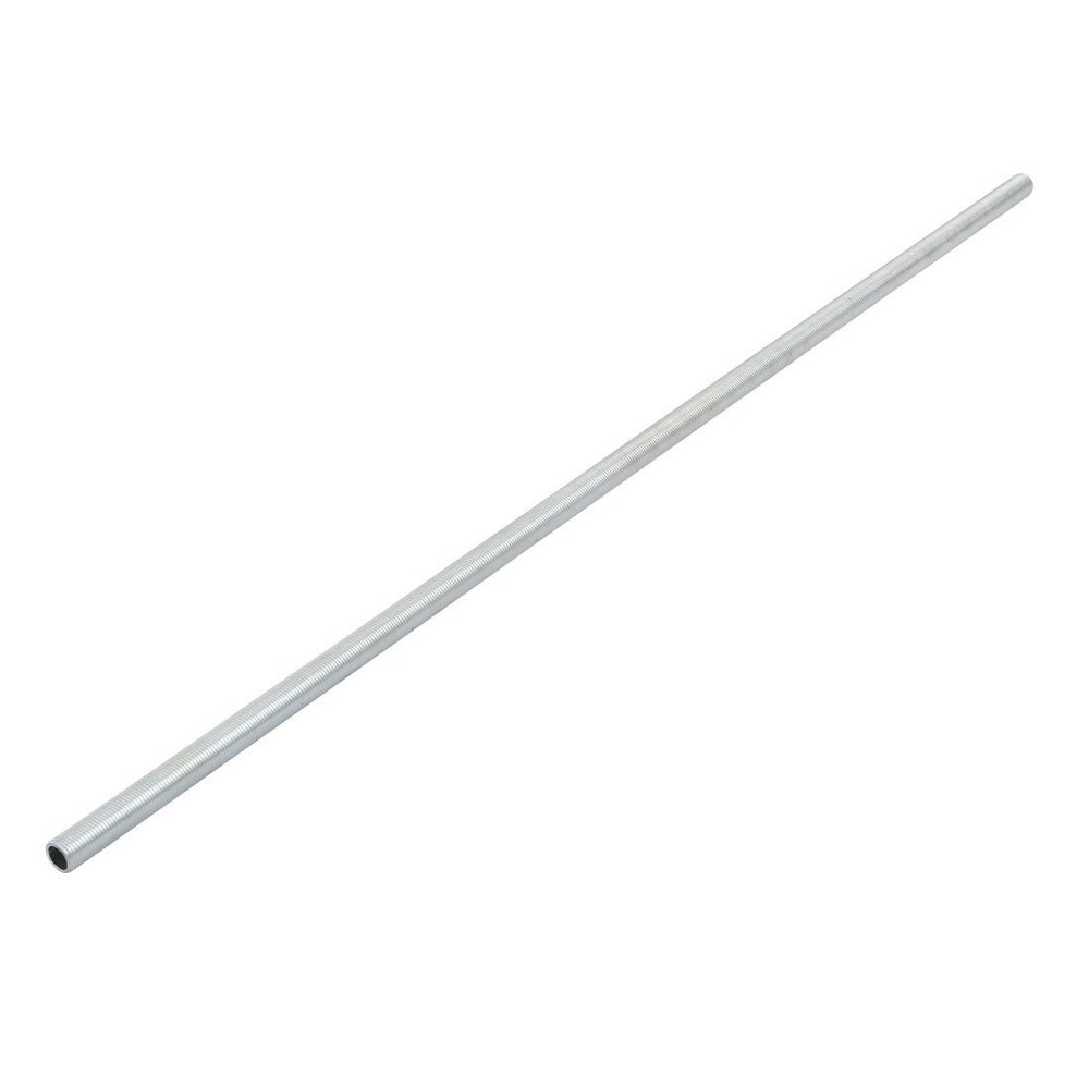 uxcell Lamp Pipe Nipple, M10 Thread 500mm Length Hollow Lamps Repair Part Hardware for Lights, Zinc Plated Silver Tone