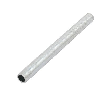 uxcell Lamp Pipe Nipple M12 Thread 140mm L Hollow Lamps Repair Silver Tone