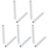 uxcell Pack of 10 Lamp Pipe Nipple M6 Thread 50mm L for Lamp Silver Tone view 1