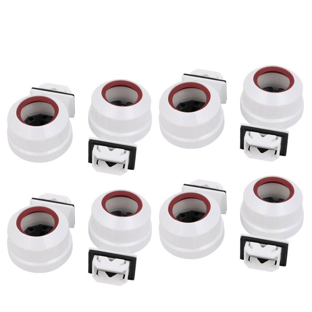 uxcell 8Pcs T8/T12 Fluorescent Light Holder G13 Base Single Head AC 500V 2A