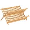 InterDesign Collapsible Bamboo Drying Natural Formbu Dish Rack view 1