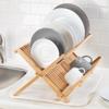 InterDesign Collapsible Bamboo Drying Natural Formbu Dish Rack view 4