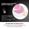 Uniwit Desk Lamp for Kids Sunflower LED Charging Table Lamp Support Eye Protection Small Desk Folding for Reading,Study and Office, Adjustable Brightness - Pink view 3