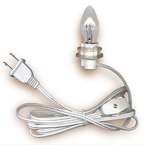 National Artcraft 6' White Lamp Cord (Pkg/1)