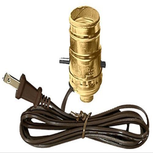 National Artcraft 6' Brown Cord with Side-Exit Lamp Socket (Pkg/1)